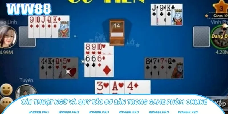 Các thuật ngữ bài phỏm cần làm quen trước khi cược