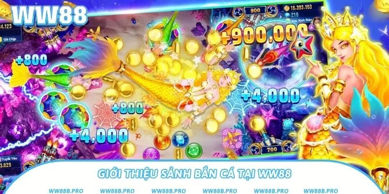 Sảnh bắn cá tại nhà cái WW88 uy tín