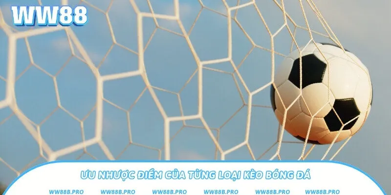 Tìm hiểu ưu nhược điểm của các loại kèo bóng đá